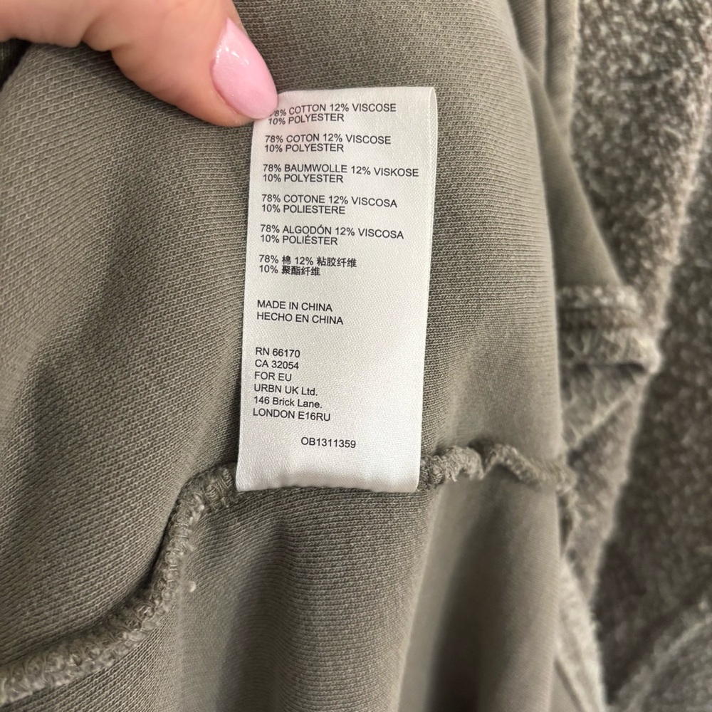 Free People Long Ruby Jacket Size XS Dirty Olive Green Fleece - Picture 12 of 15